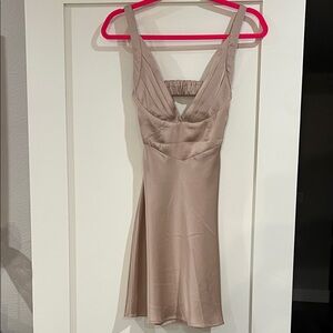 Princess Polly Taupe Mini Dress